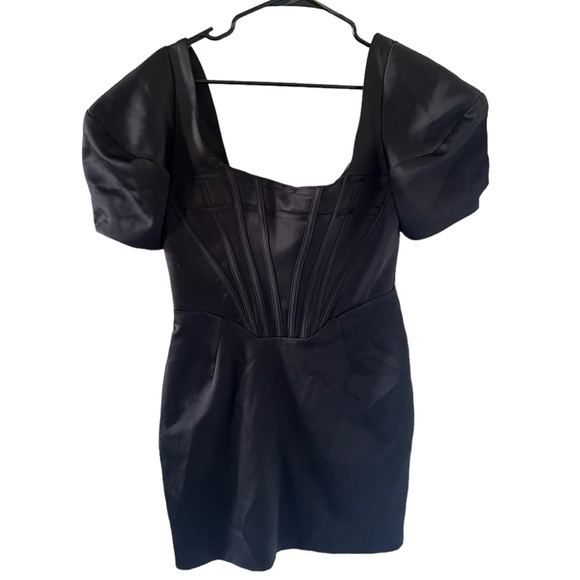 House of CB Niladi Corset Mini Black Dress - Picture 14 of 16